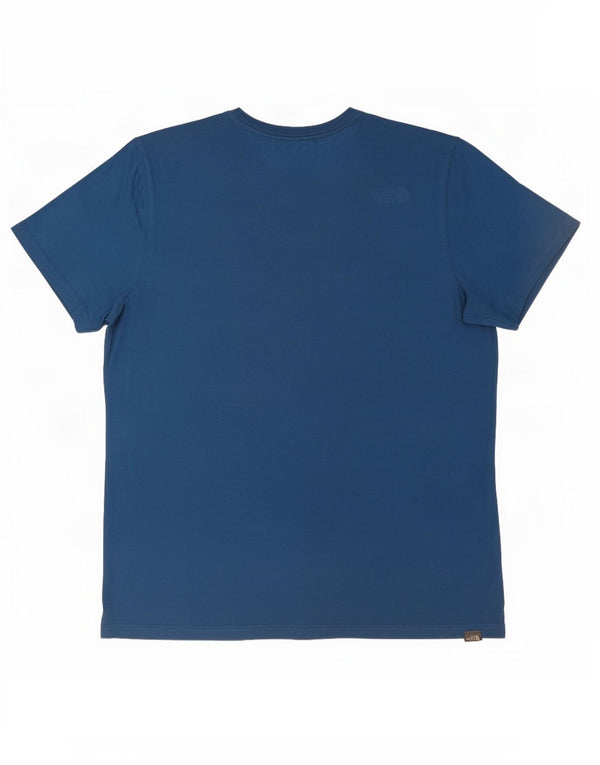Tricou grafic pentru bărbați The North Face Top mare din bumbac albastru