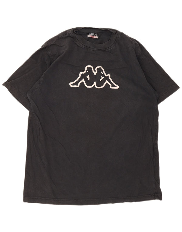 Tricou grafic pentru bărbați Kappa Top Medium Black Bumbac