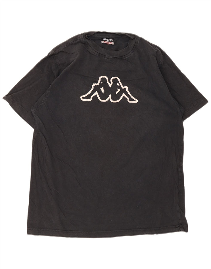 Tricou grafic pentru bărbați Kappa Top Medium Black Bumbac