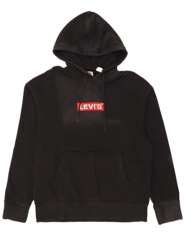 Pulover Levi's pentru bărbați, cu formă relaxată, din bumbac mediu negru