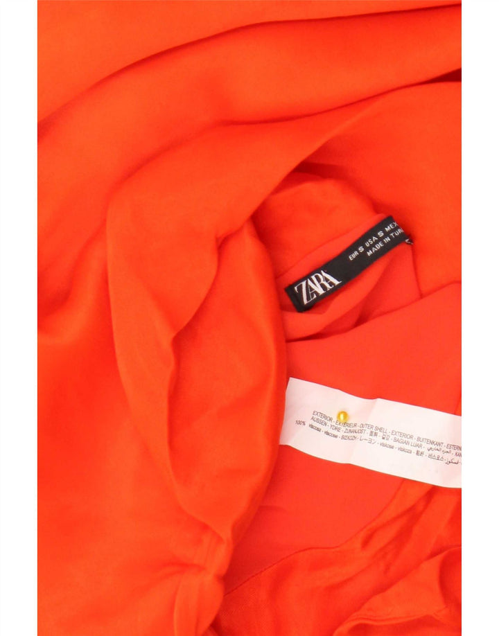 Top Halter pentru femei Zara UK 10 Small Orange Viscose