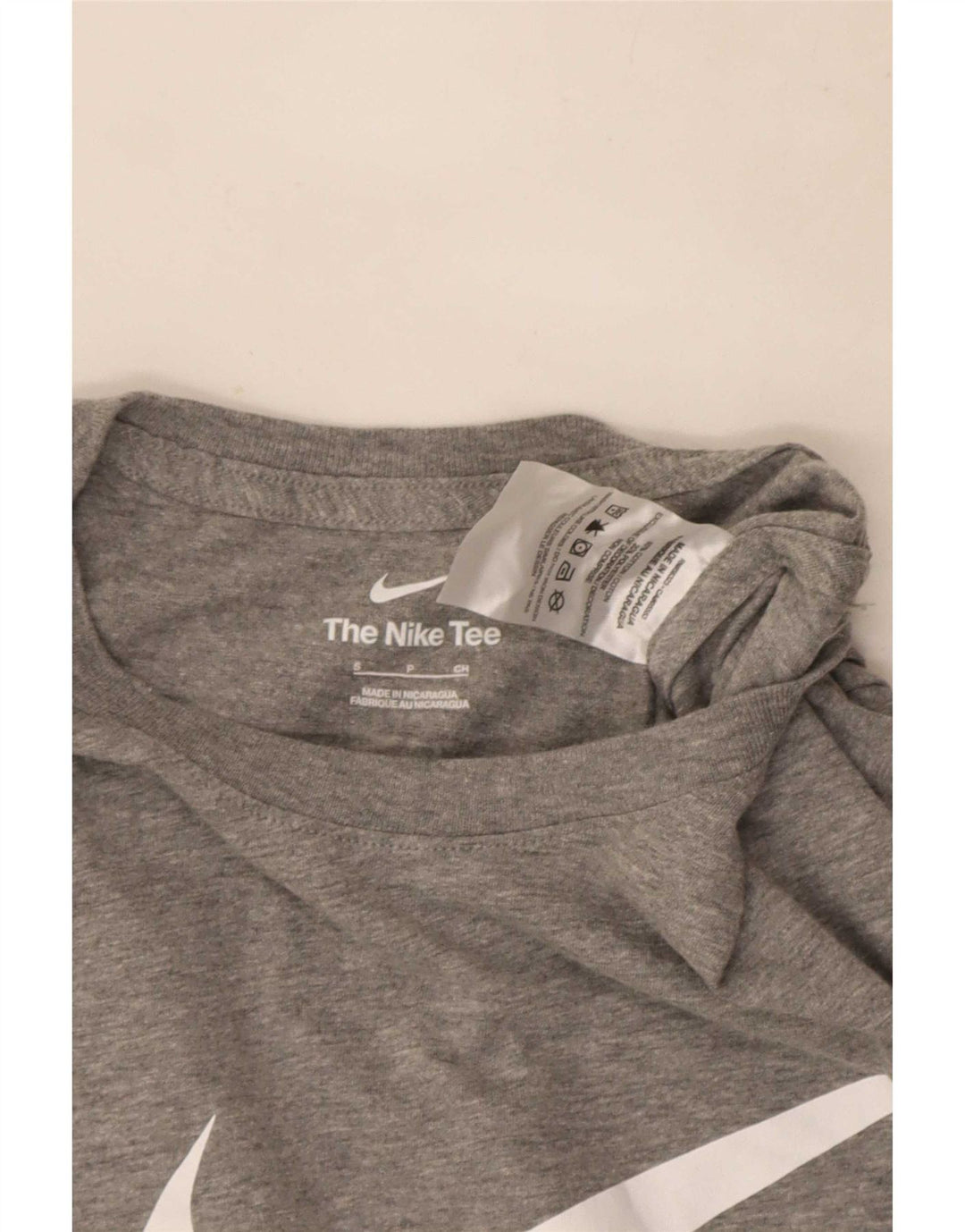 Tricou grafic Nike pentru bărbați Top mic, gri, pete din bumbac