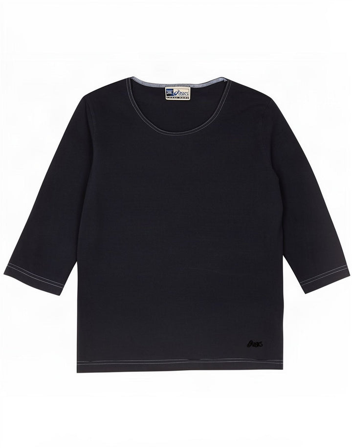 Top femei Asics cu mâneci 3/4 UK 12 Medium Bleumarin