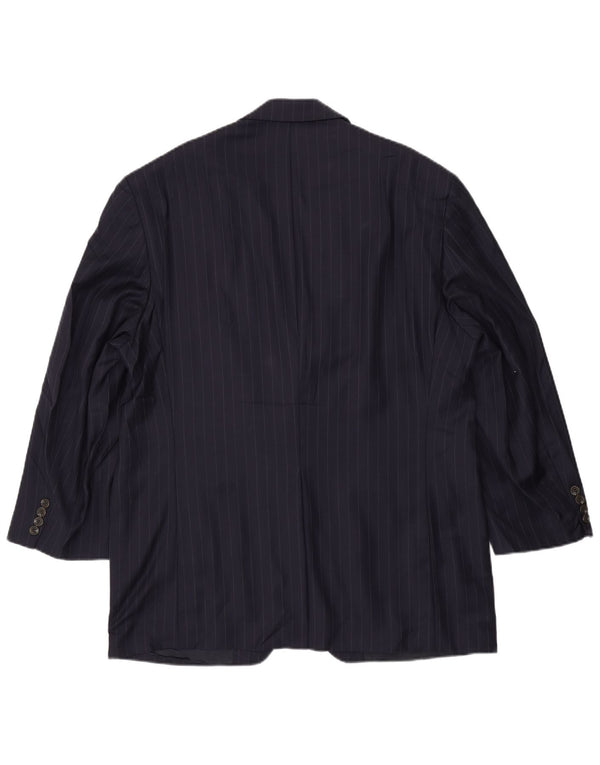 Jachetă Blazer pentru bărbați Chaps Ralph Lauren UK 46 2XL Bleumarin cu dungi