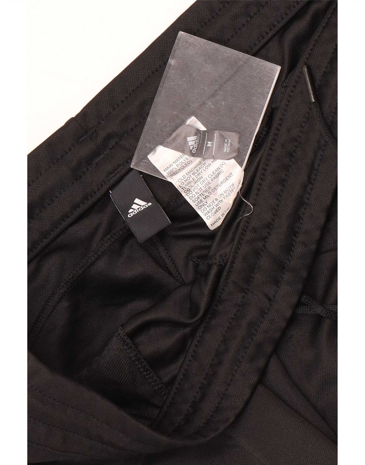 Pantaloni de trening Adidas pentru bărbați, poliester mediu negru