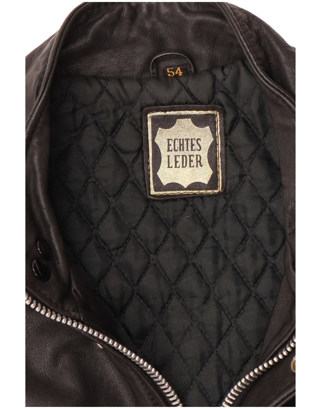 Jachetă militară din piele pentru bărbați VINTAGE IT 54 2XL din piele neagră