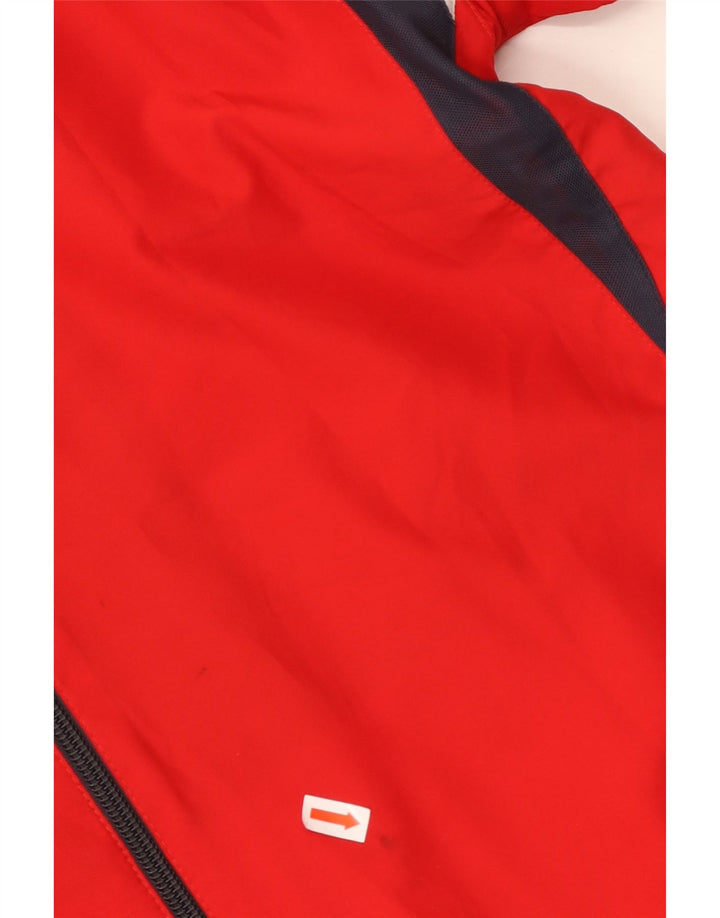 Jachetă de trening pentru bărbați PUMA, din poliester color block, roșu mic