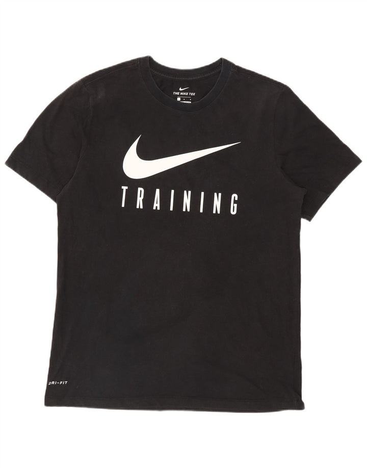 Tricou grafic Nike Dri Fit pentru bărbați Top mare negru