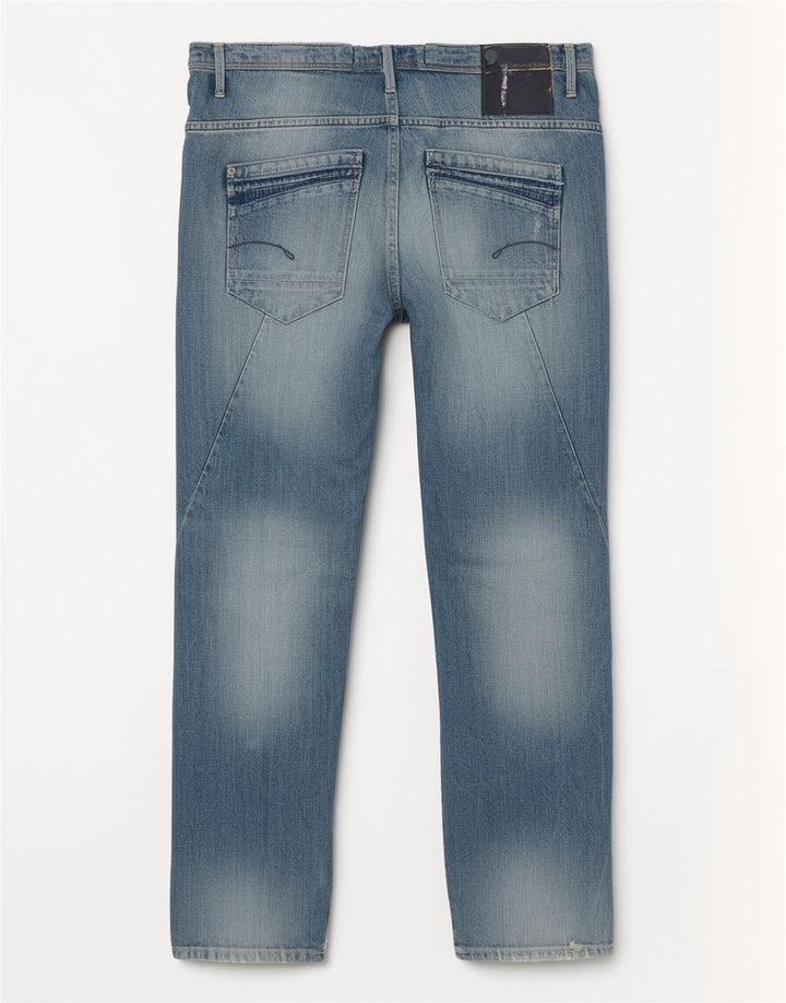 G-Star Blugi Distressed drepte pentru femei W27 L27 Bumbac albastru