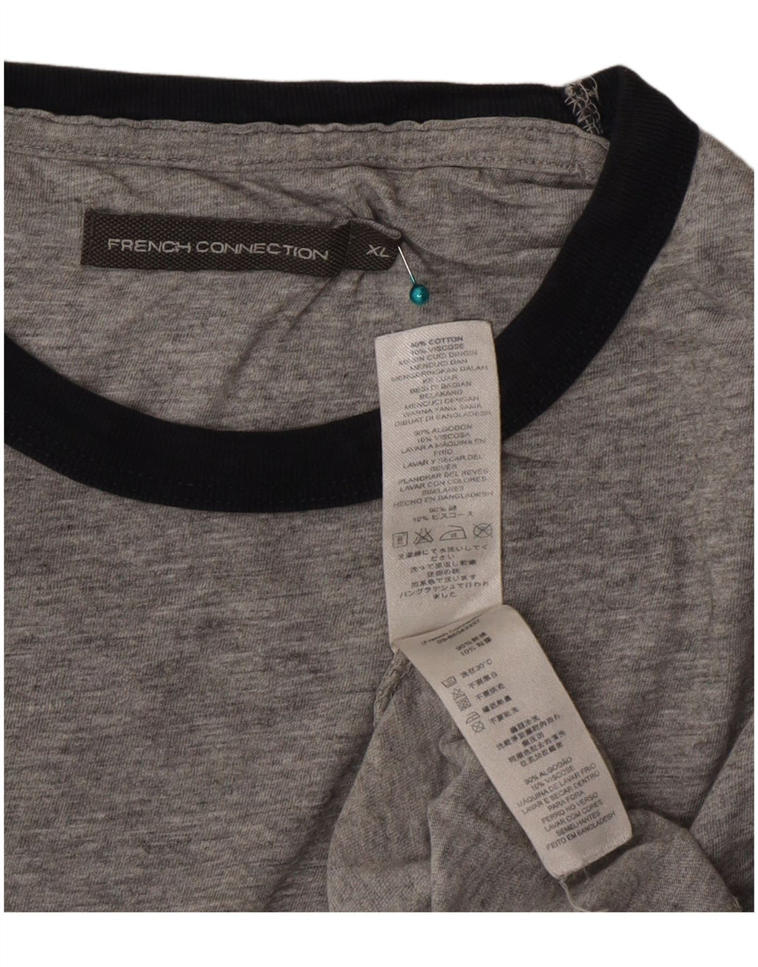 Tricou pentru bărbați French Connection Top XL bumbac gri