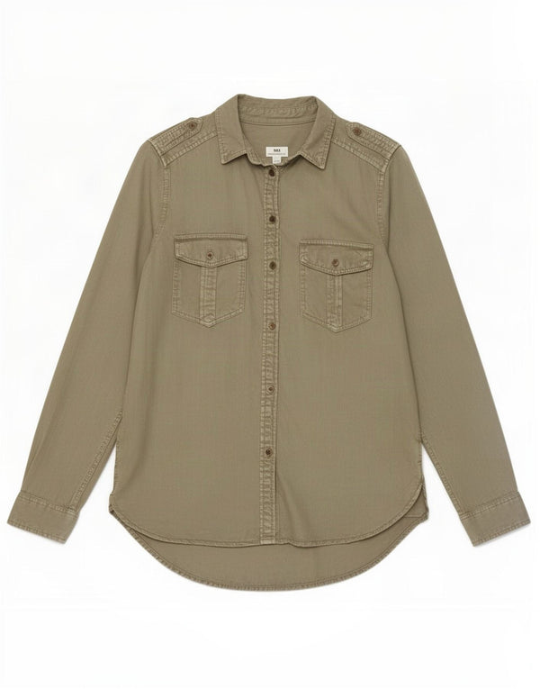 Camasa militara American Eagle Boyfriend Fit UK 14 Medium Khaki