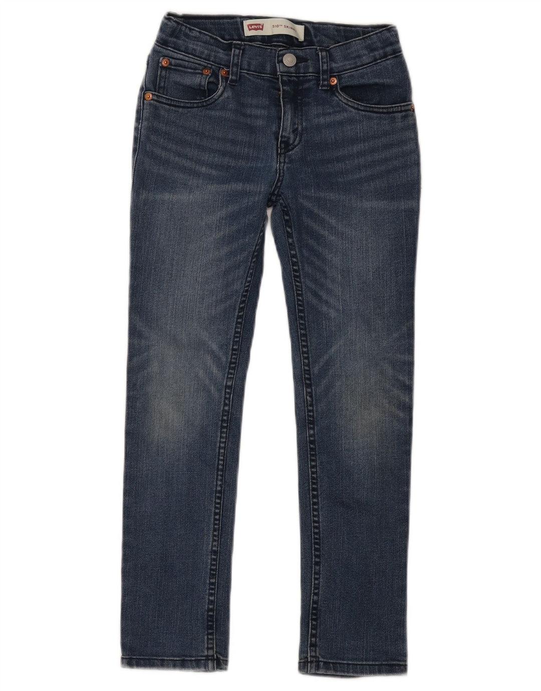 Blugi skinny pentru fete LEVI'S 510 7-8 ani L25 L22 Bumbac albastru
