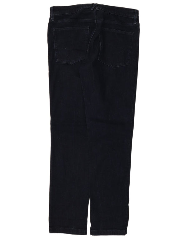 White Stuff Blugi drepti pentru femei UK 12 Medium L32 L30 Bumbac bleumarin