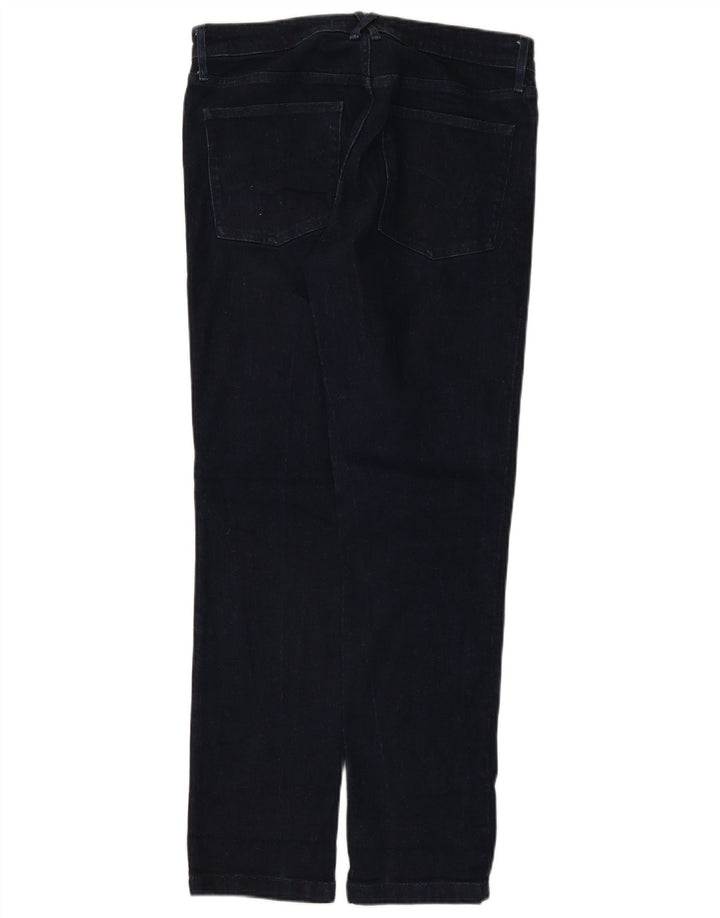 White Stuff Blugi drepti pentru femei UK 12 Medium L32 L30 Bumbac bleumarin