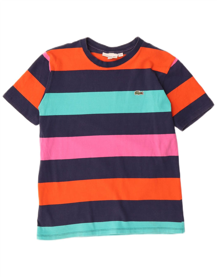 Tricou grafic pentru femei Lacoste Top UK 14 Medium, multicolore, cu dungi