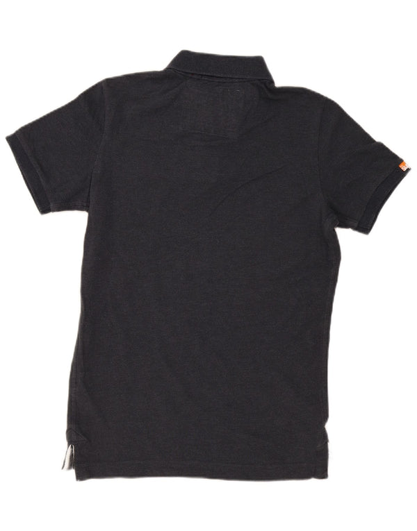 Tricou polo cu grafică Superdry pentru bărbați, mare, albastru, bumbac sport
