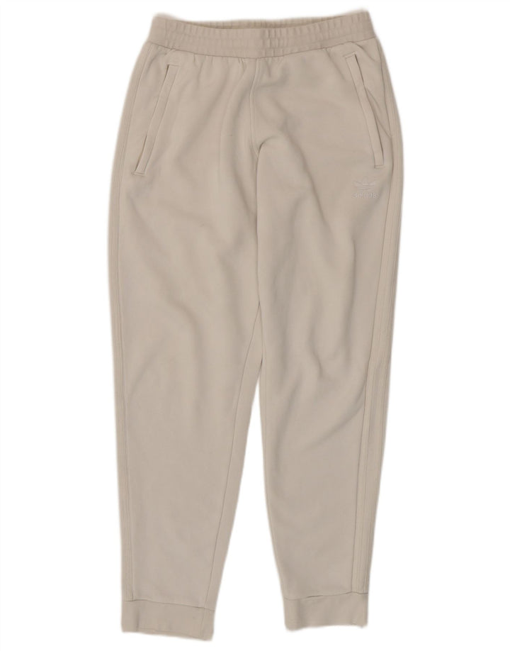 Pantaloni de trening pentru bărbați ADIDAS Pantaloni de jogging Mediu Bumbac alb