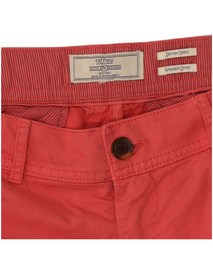 Pantaloni chino slim Devon Fat Face pentru femei L30 L26 roșii