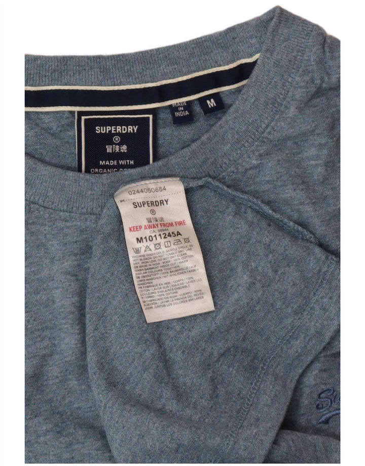 SUPERDRY Tricou Bărbați Top Medium Blue Bumbac