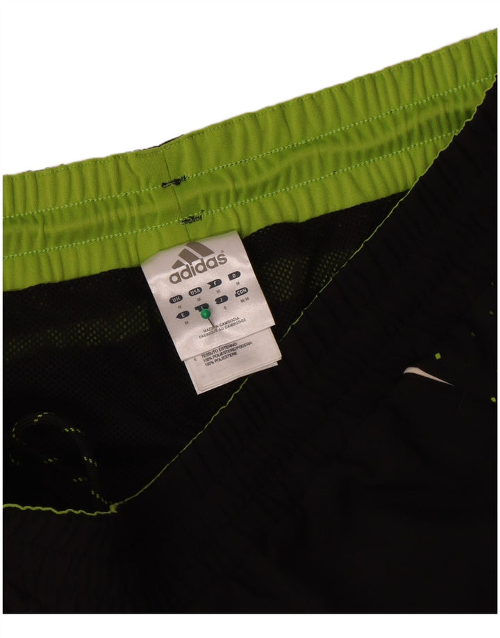 Pantaloni scurți sport pentru bărbați Adidas Graphic Bermuda, poliester mediu negru