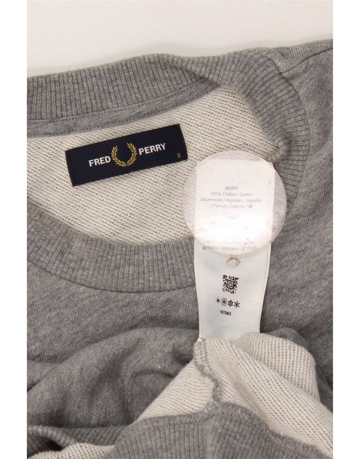 Hanorac pentru bărbați Fred Perry Pulover mic, gri, bumbac