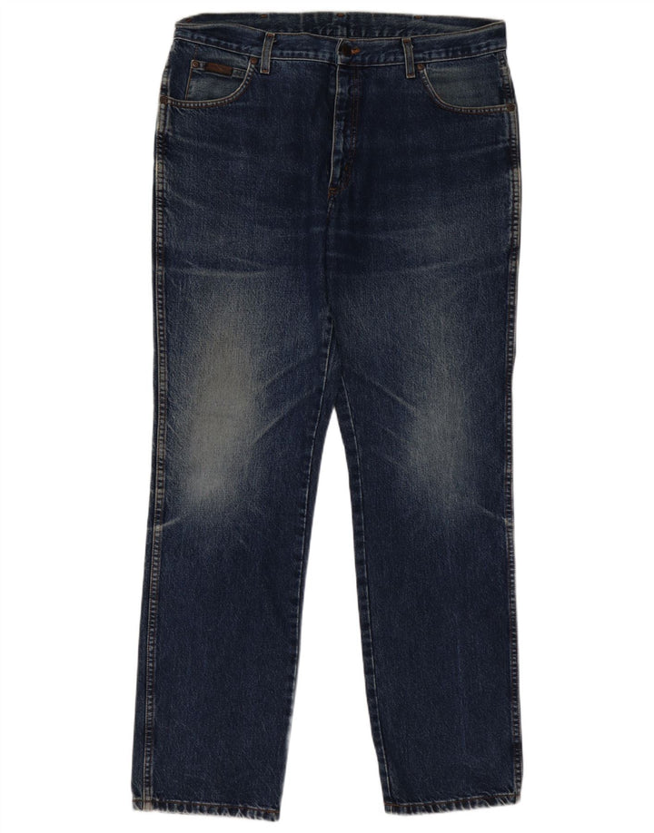 Blugi drepte pentru bărbați Wrangler Texas W38 L34 Bumbac albastru