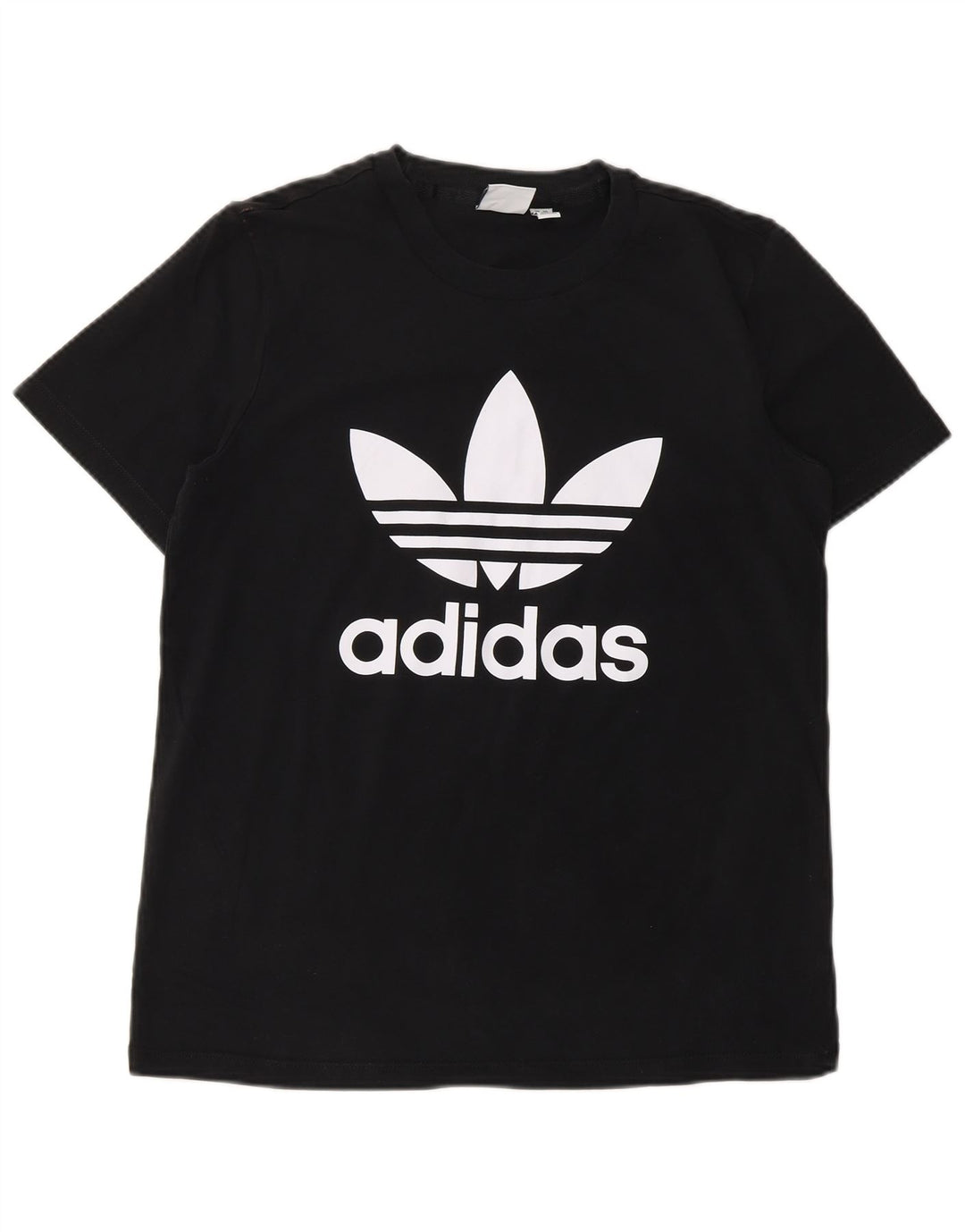 ADIDAS Womens Graphic T-Shirt Top UK 12 Medium  Black