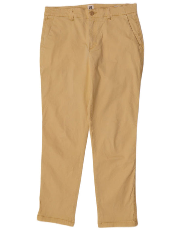 Pantaloni chino slim pentru femei Gap Girlfriend US 6 Medium W28 L27 Galben Bumbac