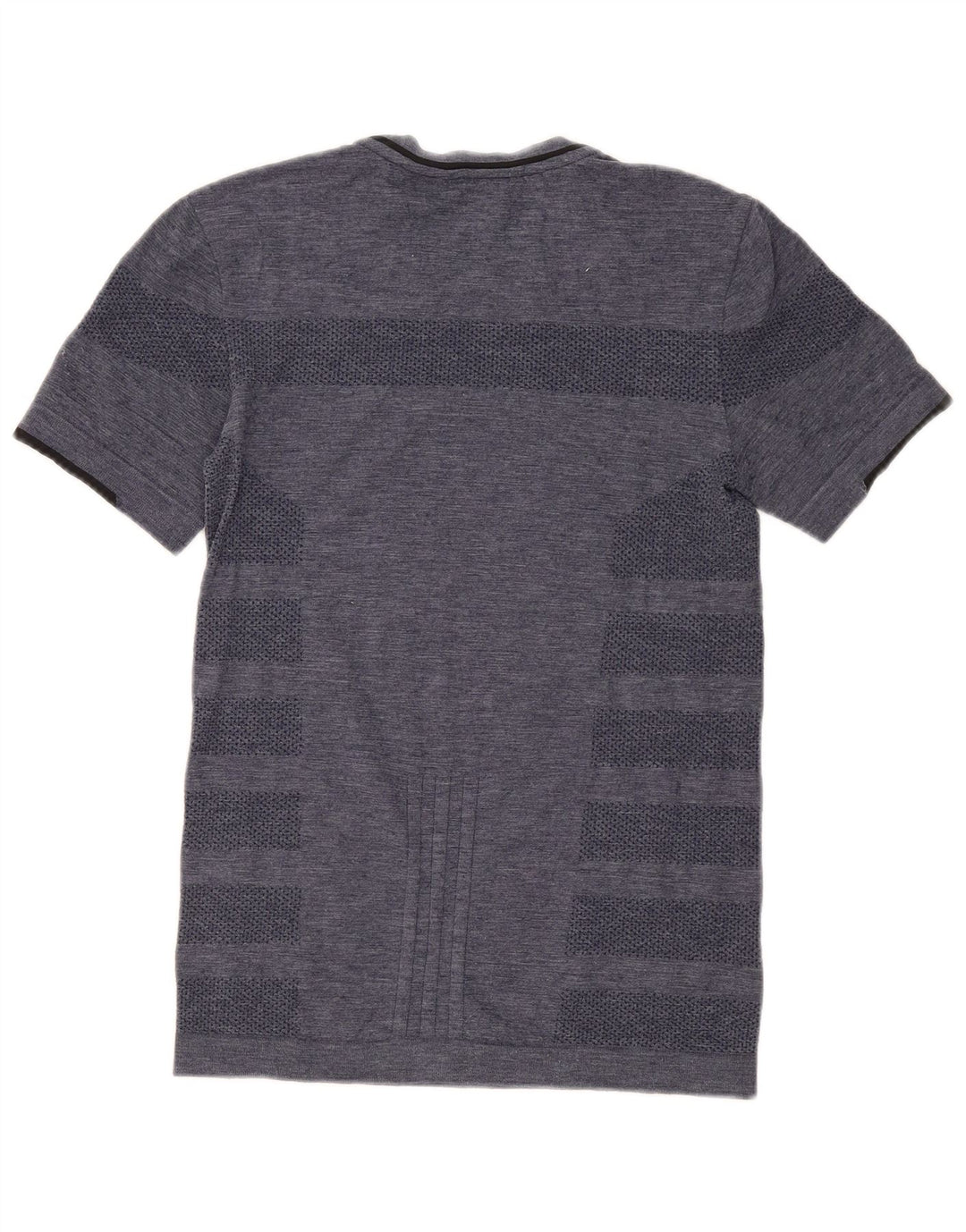 Tricou pentru alergare pentru bărbați Adidas Top mic, bleumarin, cu dungi