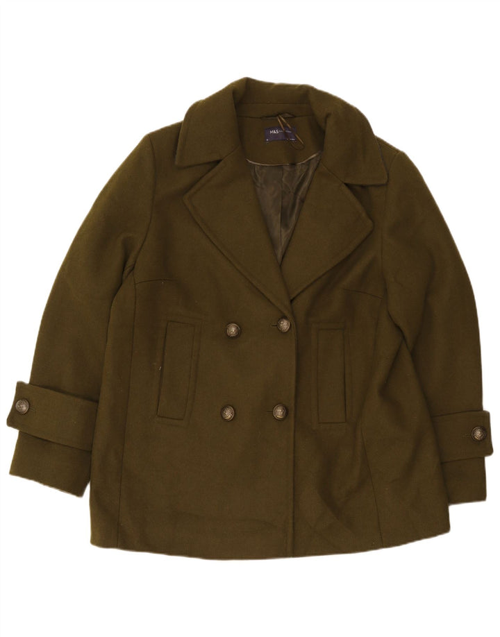 Palton pentru femei Marks & Spencer UK 18 XL Kaki Poliester