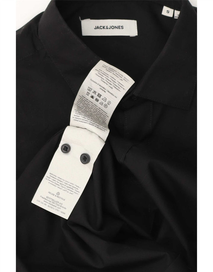Cămașă Jack & Jones Bărbați Mic Negru Bumbac