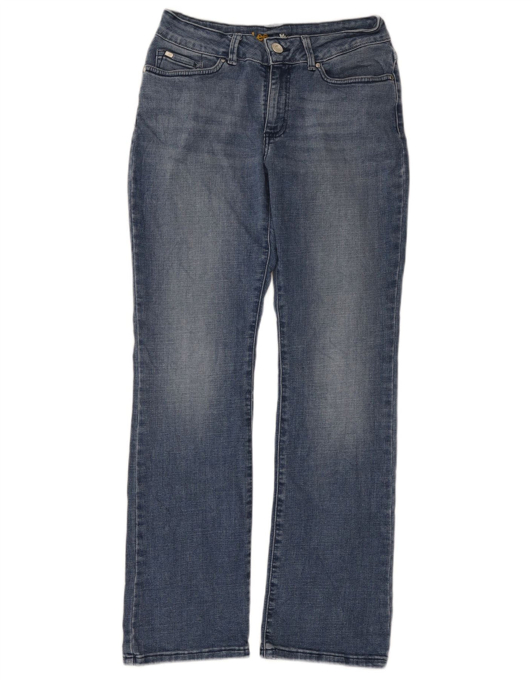 Blugi Lee pentru femei, cu curbate, cu bootcut US 8 Medium W28 L30 Blue Bumbac
