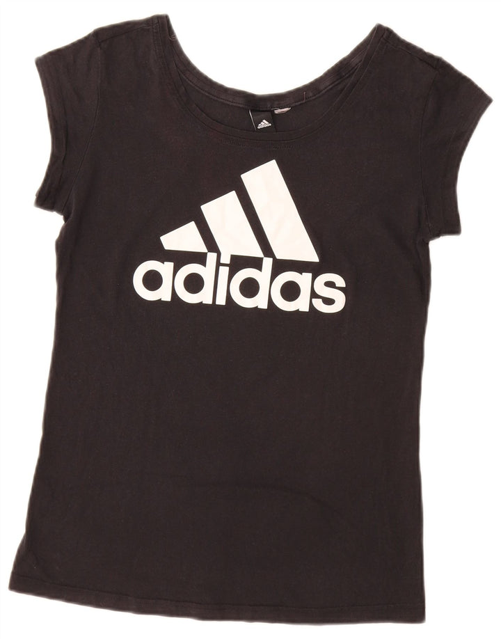 Tricou grafic Adidas pentru femei Top UK 12 Medium Negru
