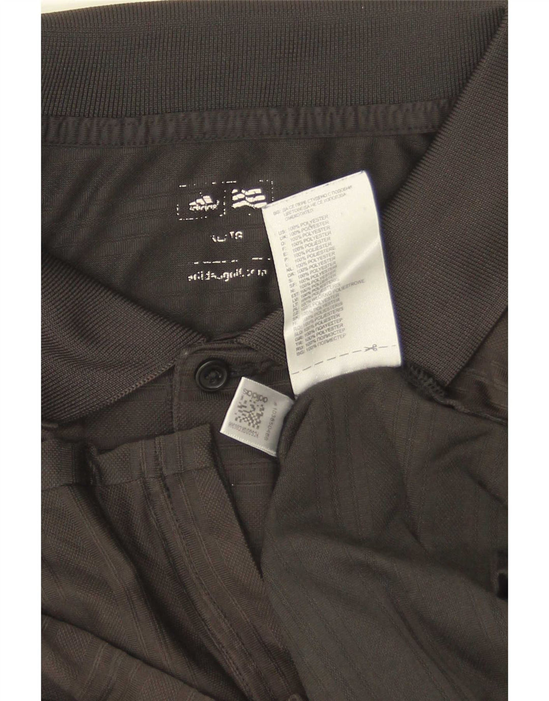 Tricou polo cu mânecă lungă pentru bărbați Adidas XL poliester negru