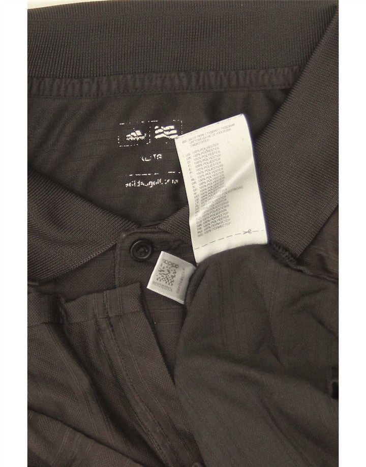 Tricou polo cu mânecă lungă pentru bărbați Adidas XL poliester negru