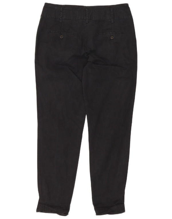 Pantaloni chino conici pentru femei Zara Mediu L28 L27 Bumbac negru