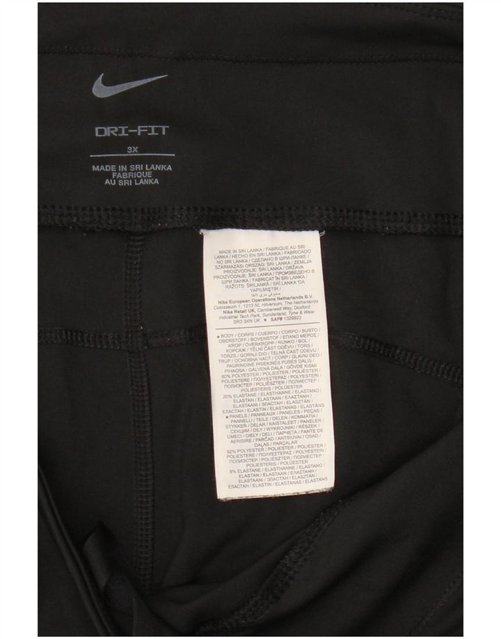 Leggings Nike Dri Fit Capri pentru femei UK 22 3XL Poliester negru