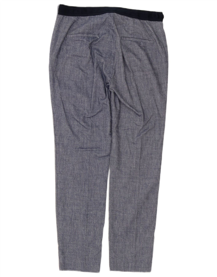 Pantaloni chino slim pentru femei Zara Mediu L28 L27 Albastru Colorblock