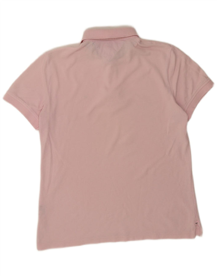 Tricou polo Tommy Hilfiger pentru bărbați, personalizat, roz mediu