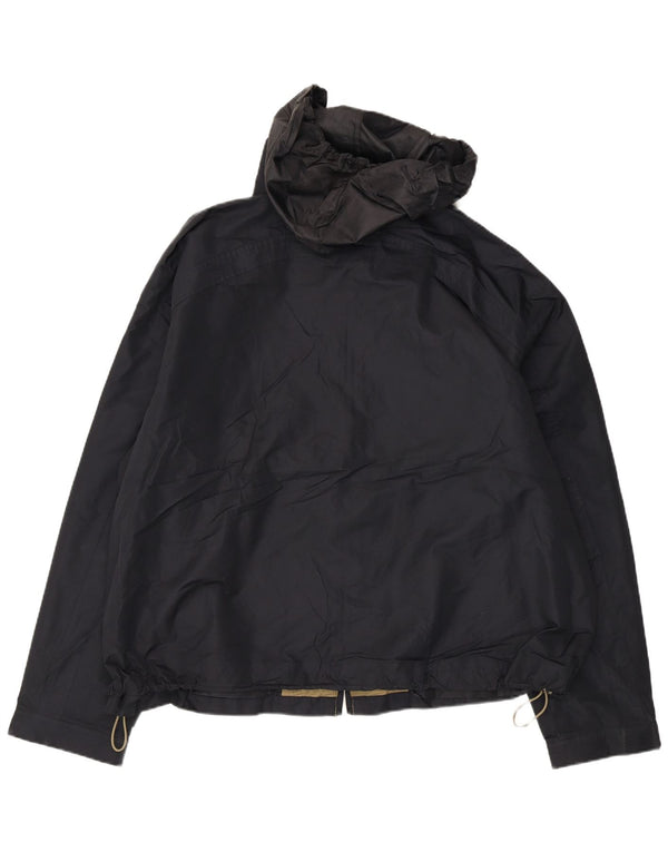 Jachetă de ploaie cu glugă pentru bărbați London Fog UK 44 2XL Poliester negru