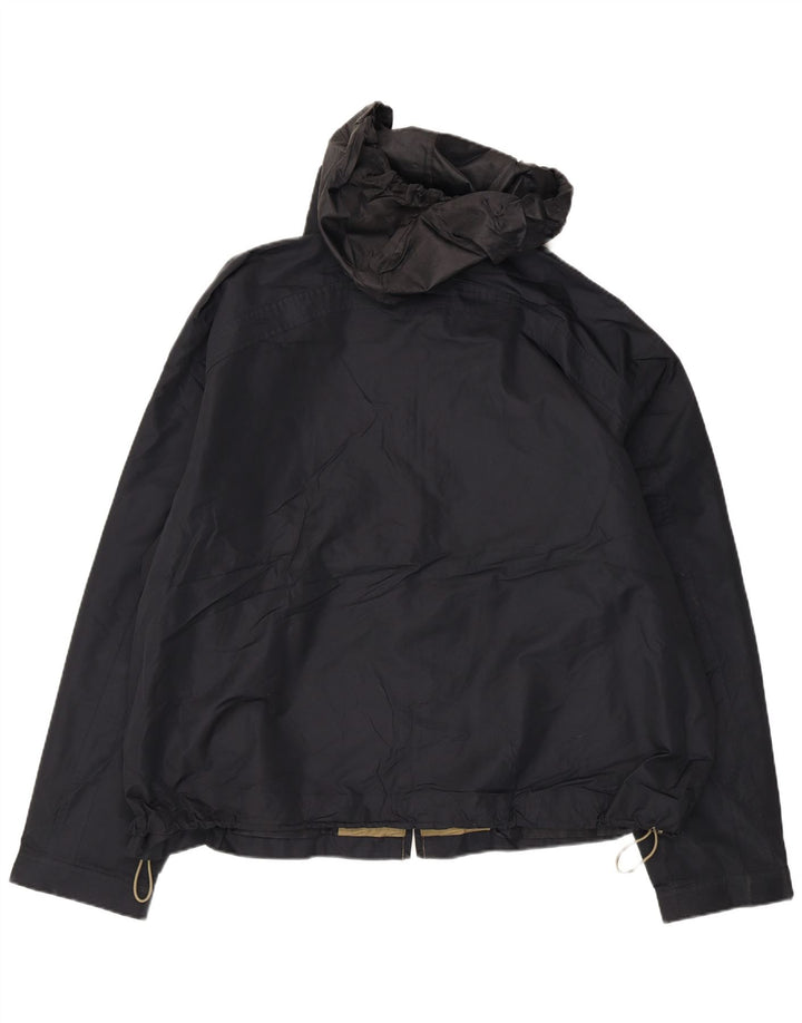 Jachetă de ploaie cu glugă pentru bărbați London Fog UK 44 2XL Poliester negru