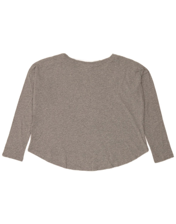 Top cu grafic supradimensionat pentru femei Nike cu mânecă lungă UK 18 XL, gri pete
