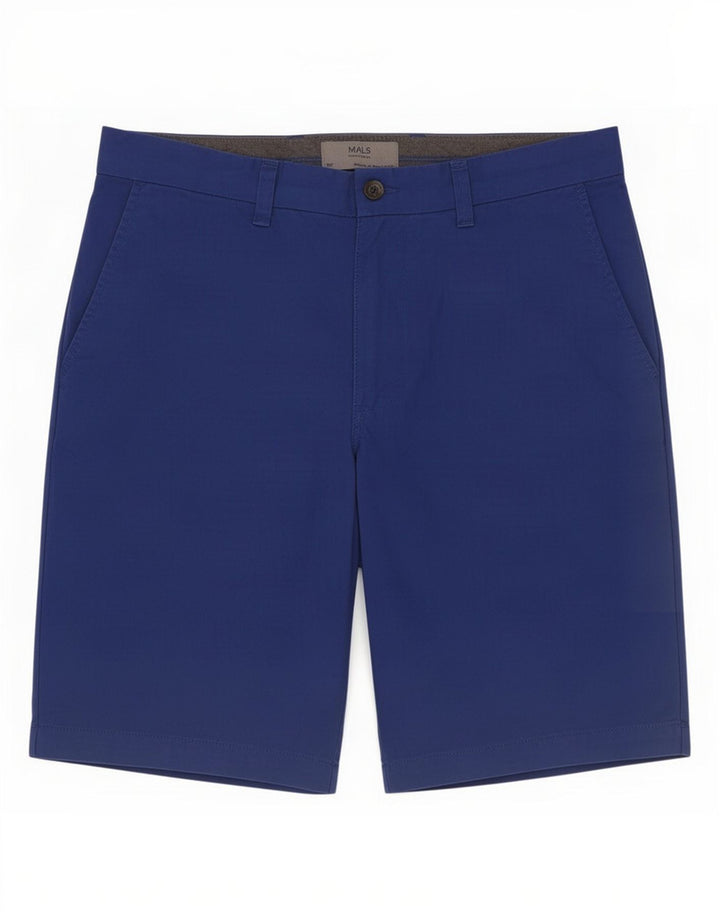 Pantaloni scurți chino pentru bărbați Marks & Spencer, bumbac albastru, mediu W30