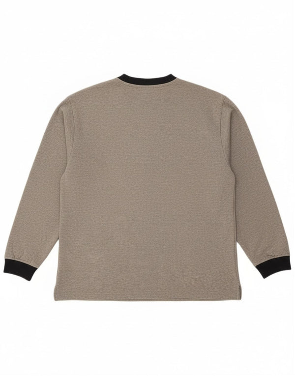 Fila Mens Graphic Sweatshirt Jumper IT 48 Medium Grey Flecked Cotton