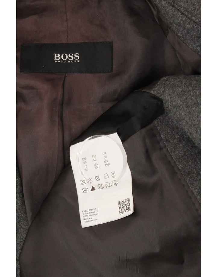 Palton pentru bărbați Hugo Boss EU 50 Lână virgină mare, gri