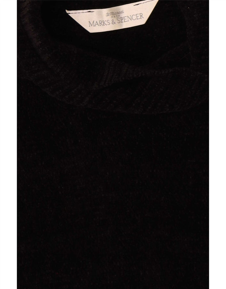 Rochie pulover cu mânecă scurtă pentru femei Marks & Spencer UK 12 Medium Black