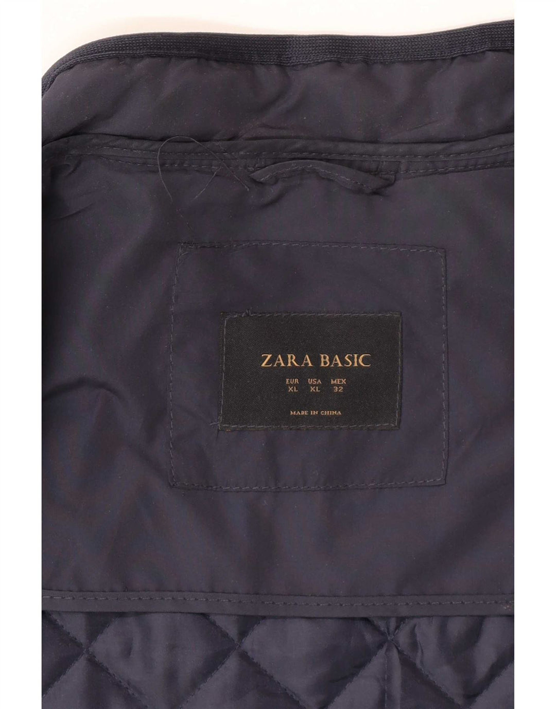 Gilet matlasat Zara pentru femei UK 18 XL bleumarin