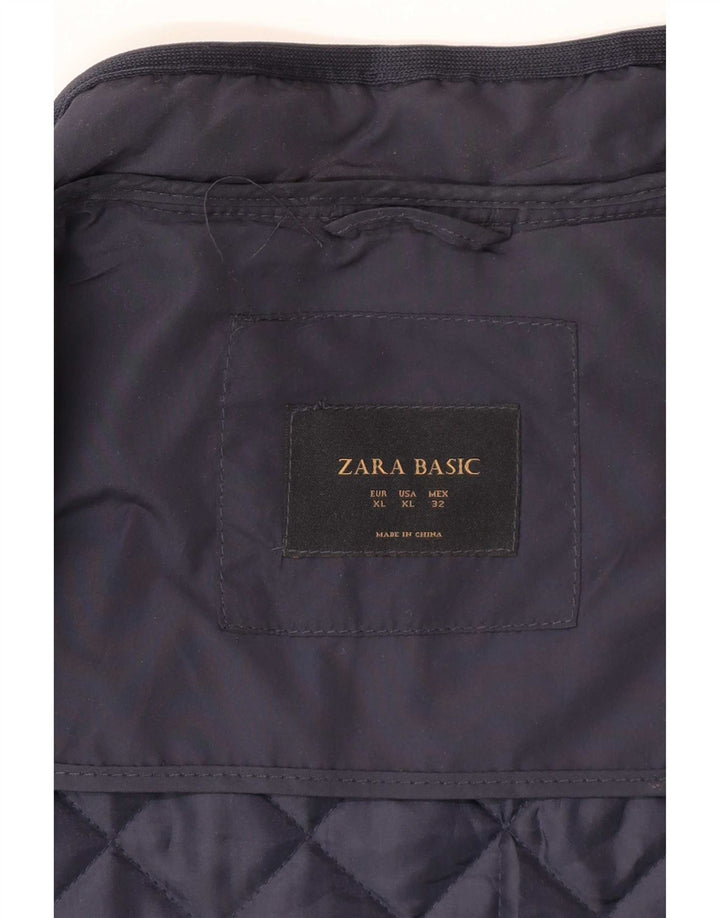 Gilet matlasat Zara pentru femei UK 18 XL bleumarin