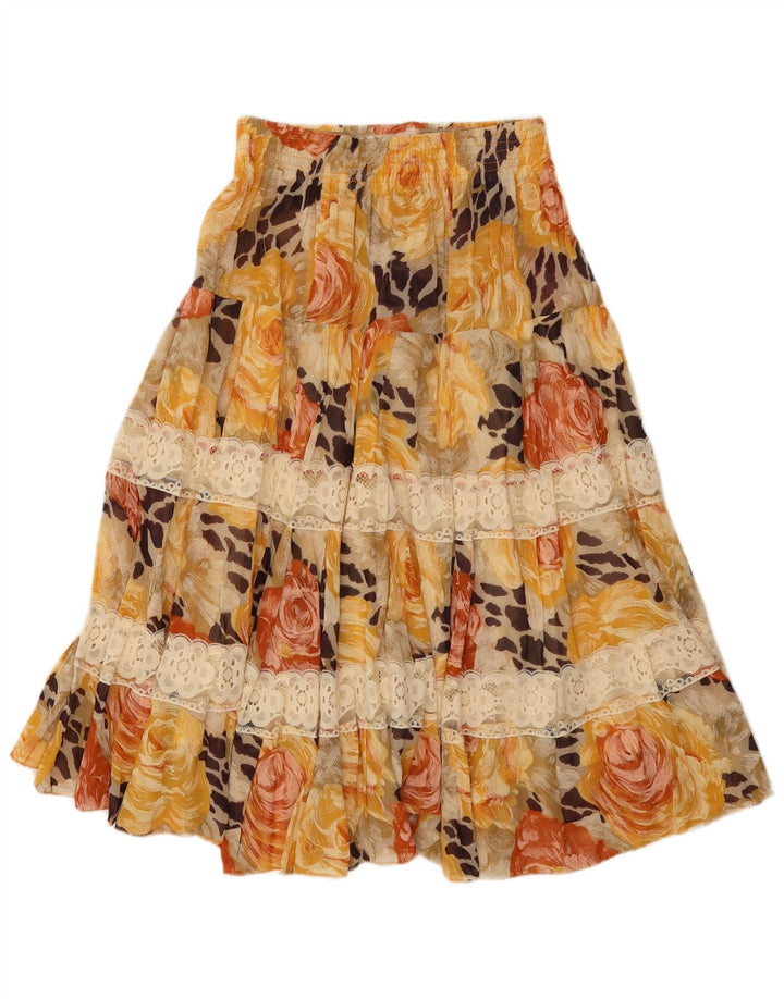 Fusta cu etaje pentru femei Vintage W26 Mic Multicolor Floral