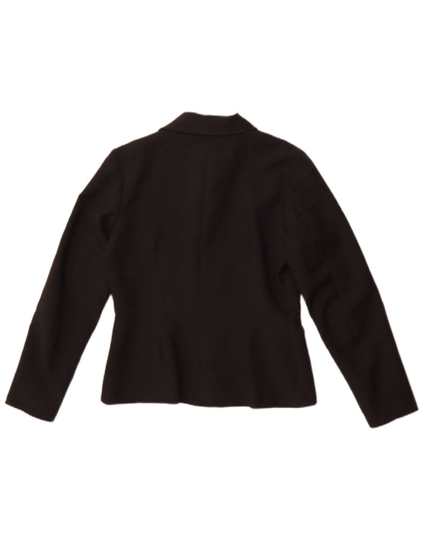 Jachetă vintage pentru femei cu 4 nasturi IT 44 Poliester mediu negru